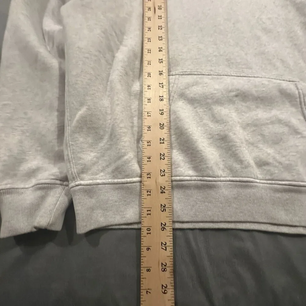Abercrombie & Fitch Soft A&F Essentials Hoodie Men's M Oversized Light Gray - Picture 3 of 8